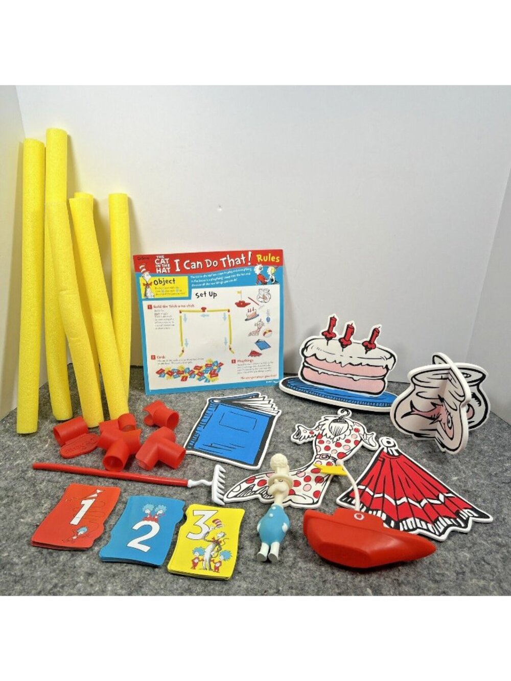 2007 Cat in the Hat I Can Do That Game Replacement Parts Pieces ALL EXCEPT BALL
